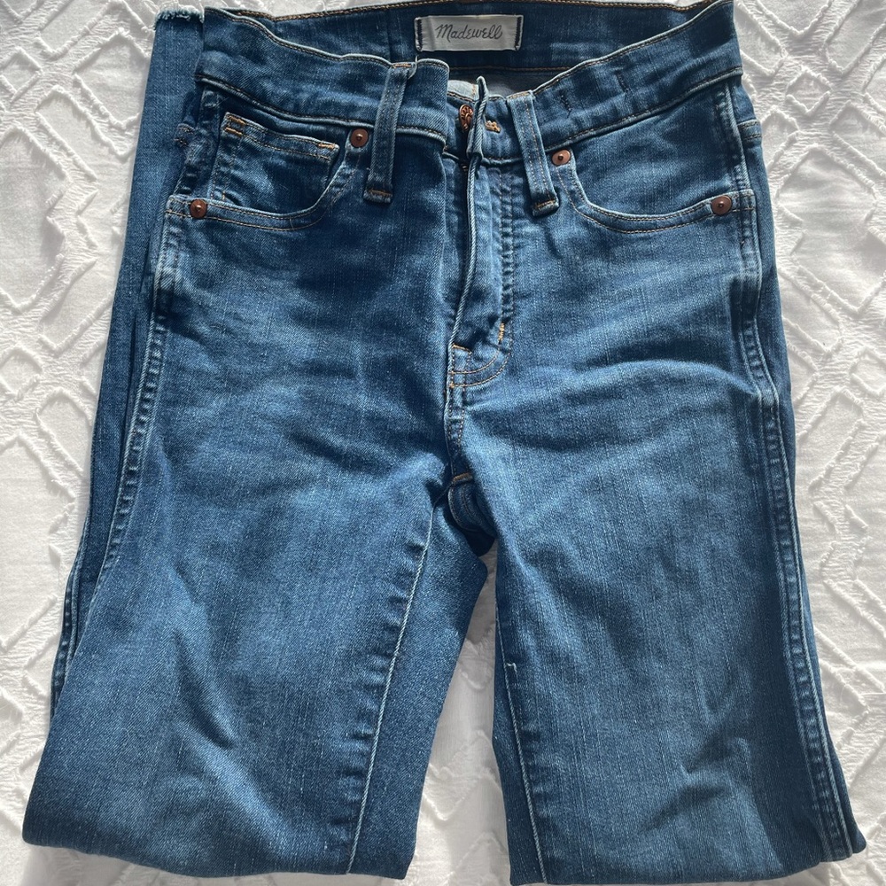 MADEWELL RAW CUT ANKLE SKINNY JEANS